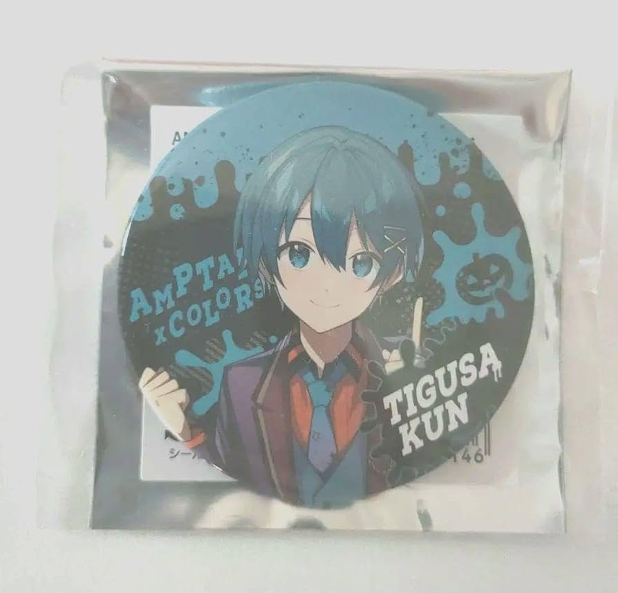 Amazon.co.jp: AMPTAK×COLORS ちぐさくん 缶バッジ ハロウィン 等身